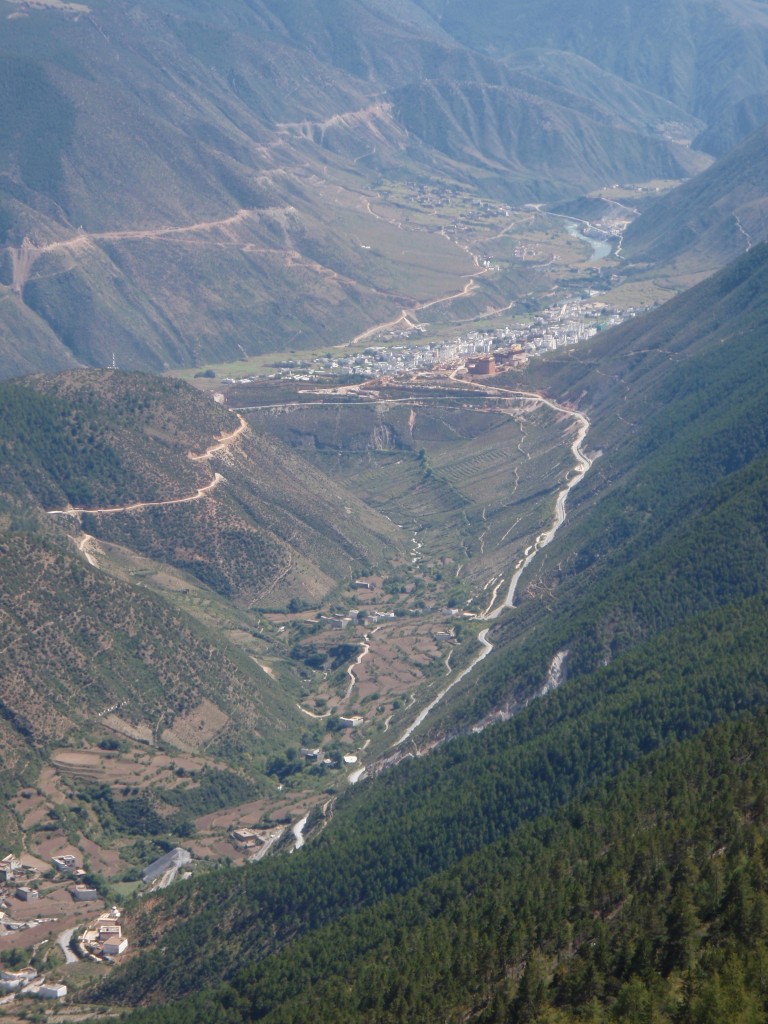 Looking back down a Chinese Valley Looking back down a Chinese Valley