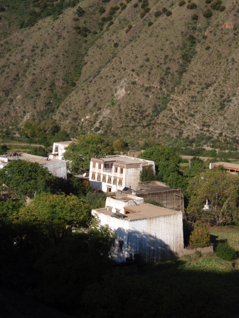 Tibet Tibetan valley with houses